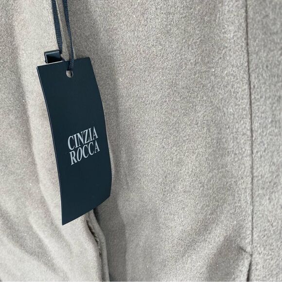 Cinzia Rocca Women’s Wool and Cashmere Blend Brown Winter Coat size 12 - Picture 2 of 6